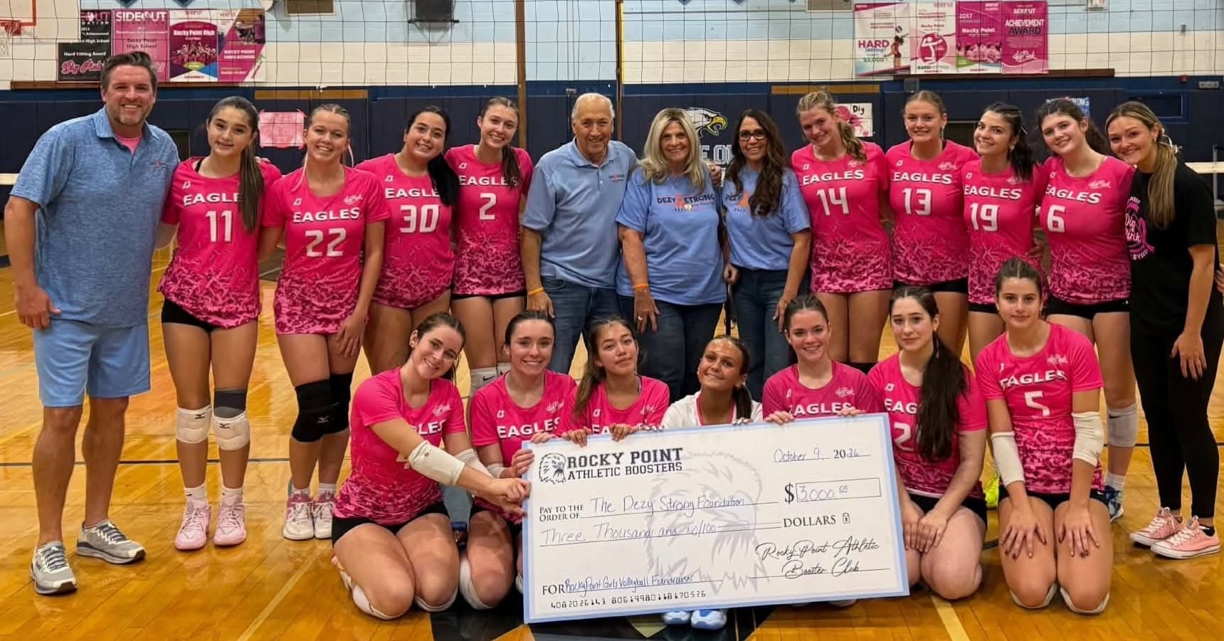 Rocky Point Volleyball Digs Deep for Dezy Strong Fundraiser