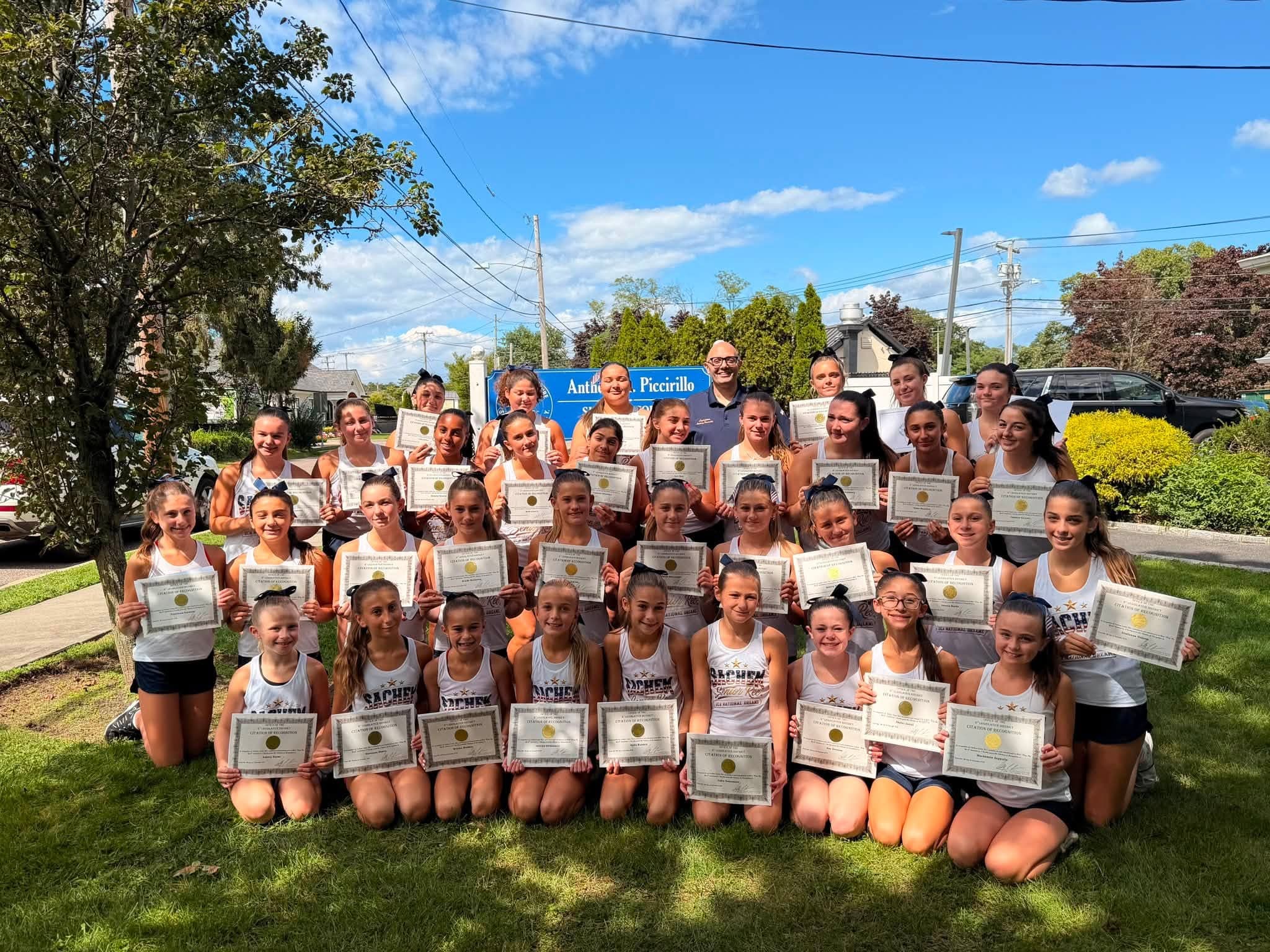 Cheer Team Plants Their Flag