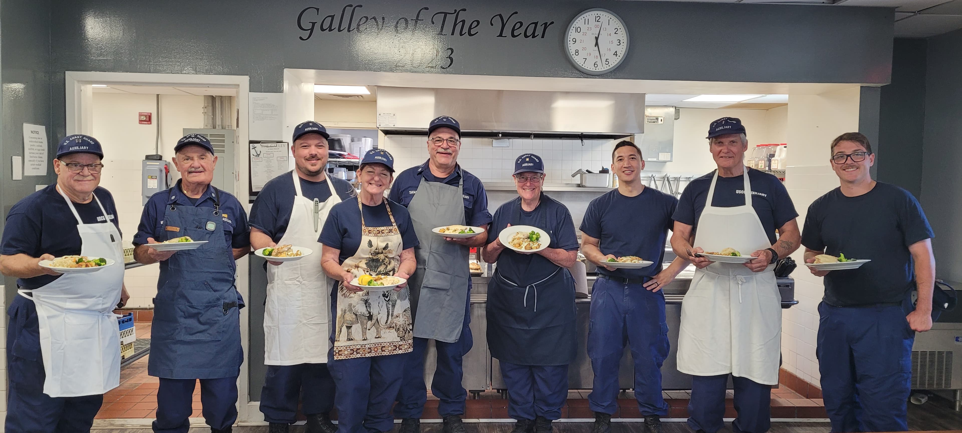 Coast Guard Auxiliary Members Complete Culinary Training
