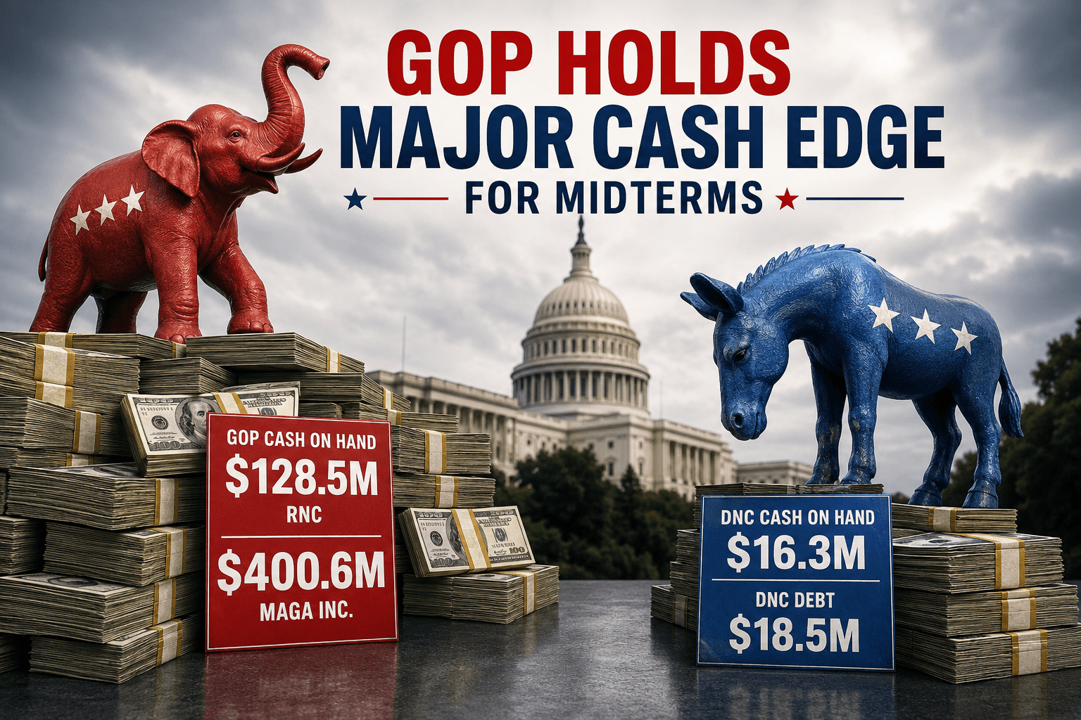 GOP Holds Major Cash Edge for Midterms