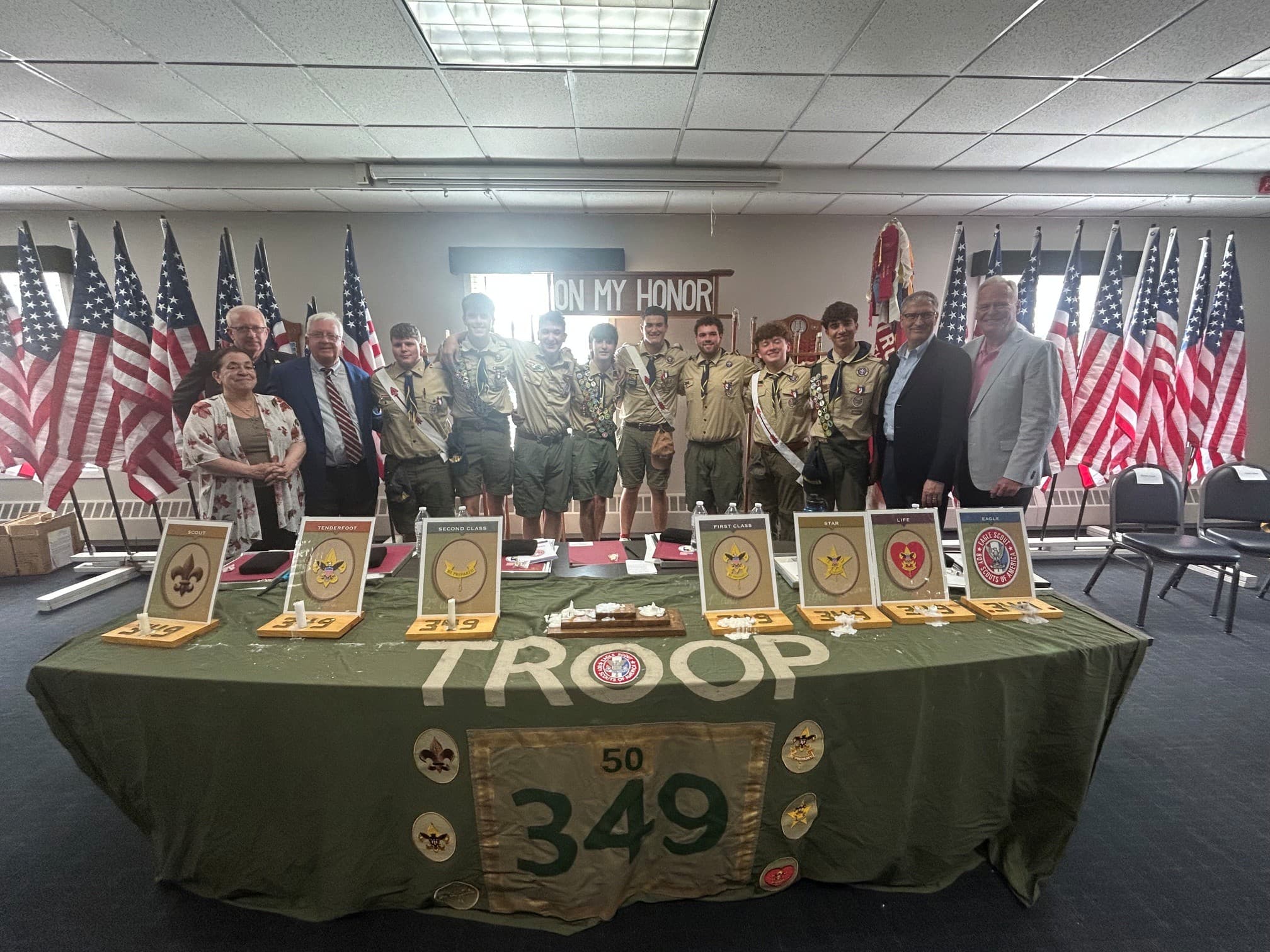 Seven Smithtown Troop 349 Scouts Earn Eagle Scout Rank